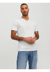 Jack & Jones T-Shirt Basic 12156102 Biały Standard Fit. Kolor: biały. Materiał: bawełna #1