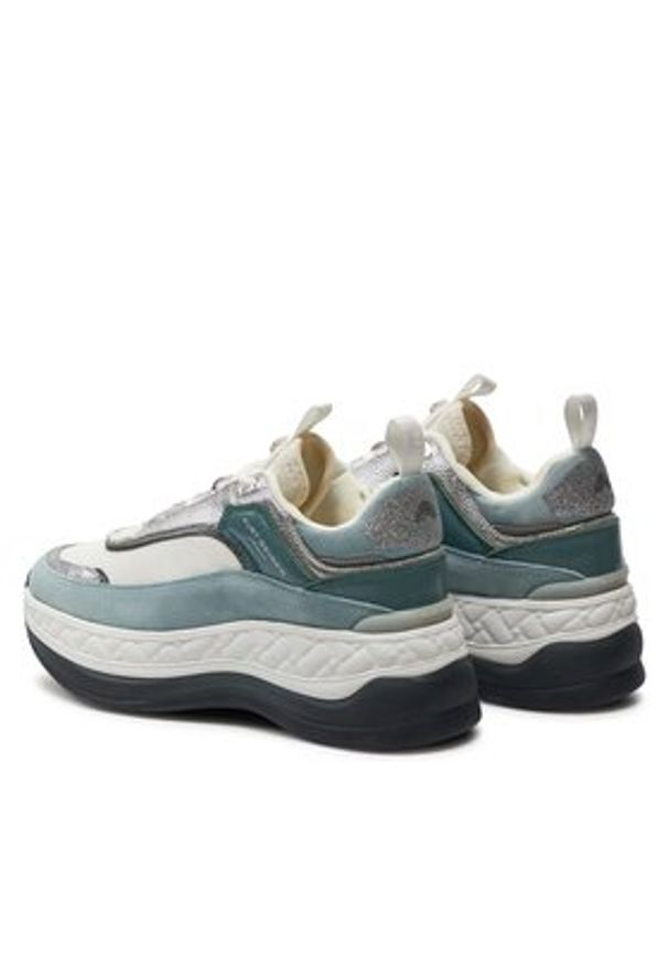 Kurt Geiger Sneakersy Kensington Pump Sneaker 1290186619 Niebieski. Kolor: niebieski. Materiał: skóra