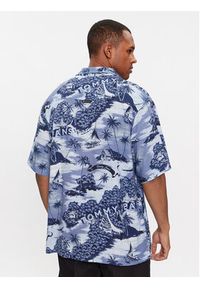 Tommy Jeans Koszula Hawaiian Camp DM0DM18950 Niebieski Relaxed Fit. Kolor: niebieski. Materiał: len #3