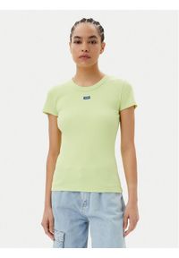 Hugo - HUGO T-Shirt Easy 50523924 Zielony Slim Fit. Kolor: zielony. Materiał: bawełna