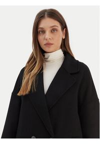 ViCOLO Płaszcz wełniany TF0003 Czarny Regular Fit. Kolor: czarny. Materiał: syntetyk #6