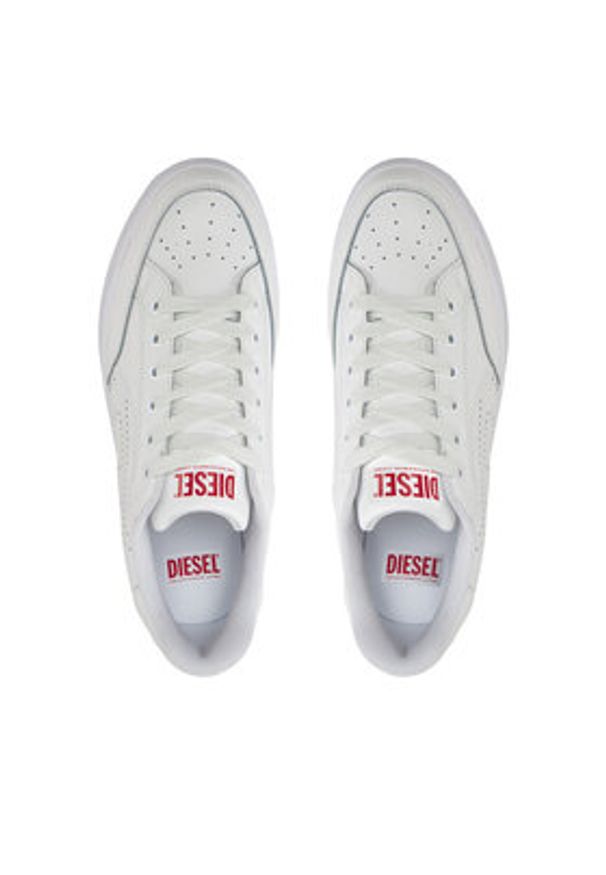 Diesel Sneakersy Y03595 P0476 T1002 Biały. Kolor: biały. Materiał: skóra