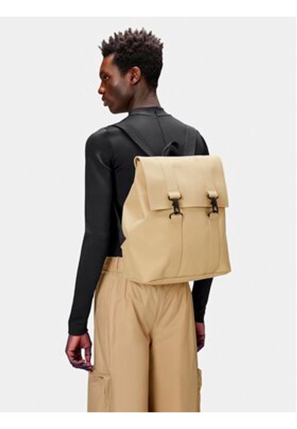 Rains Plecak MSN Bag W3 13300 Beżowy. Kolor: beżowy. Materiał: materiał