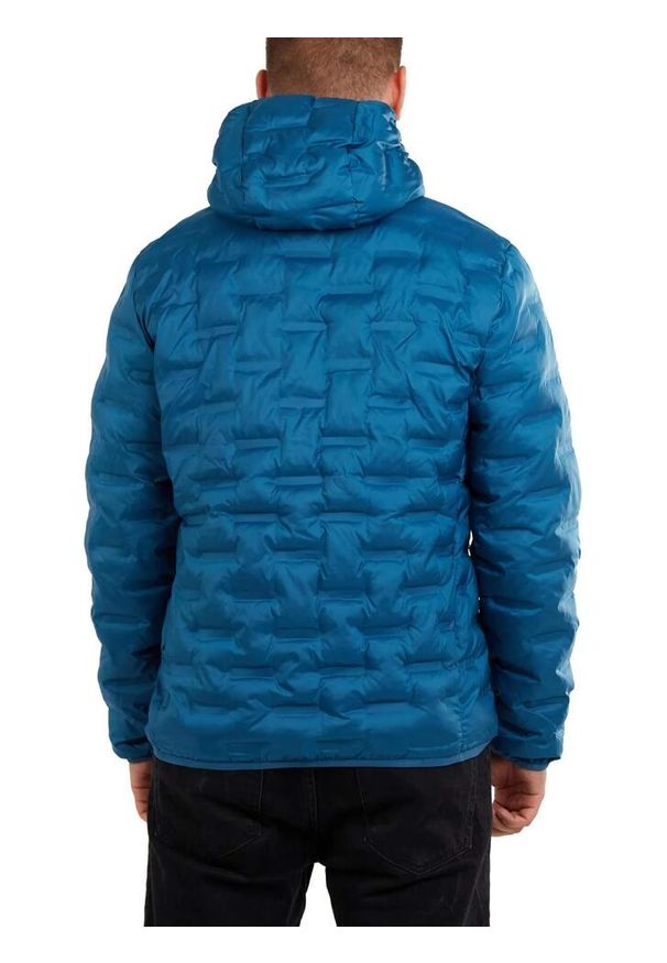 FUNDANGO - Kurtka męska Fundango Smoke z kapturem. Typ kołnierza: kaptur. Kolor: niebieski. Sezon: zima. Sport: turystyka piesza