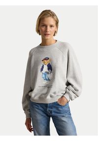 Polo Ralph Lauren Bluza 211A96185001 Szary Relaxed Fit. Typ kołnierza: polo. Kolor: szary. Materiał: bawełna #1