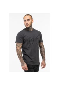 TAPOUT - T-shirt o klasycznym kroju Tapout Basic. Kolor: szary, czarny, wielokolorowy #1
