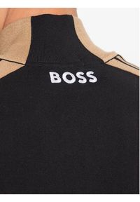 BOSS - Boss Sweter 50493769 Czarny Regular Fit. Kolor: czarny. Materiał: bawełna