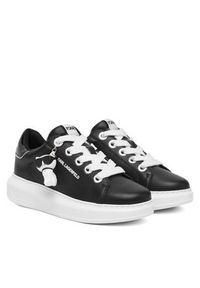Karl Lagerfeld - KARL LAGERFELD Sneakersy Kapri KL62536C Czarny. Kolor: czarny. Materiał: skóra #4
