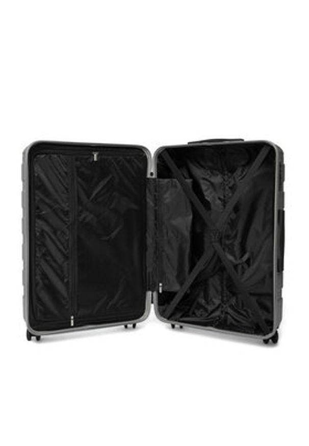 Gino Rossi - GINO ROSSI Walizka duża CEO-GIN-L-003-05-SILVER Srebrny. Kolor: srebrny