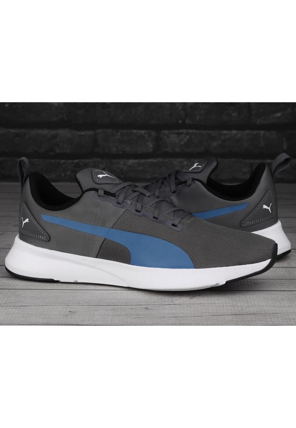 Buty treningowe męskie Puma Flyer Runner Mesh. Kolor: szary, niebieski, wielokolorowy, biały. Materiał: guma, syntetyk, tkanina, materiał