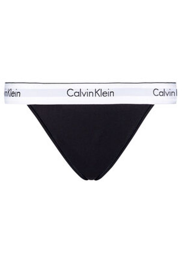Calvin Klein Underwear Figi klasyczne Tanga 000QF4977A Czarny. Kolor: czarny. Materiał: bawełna