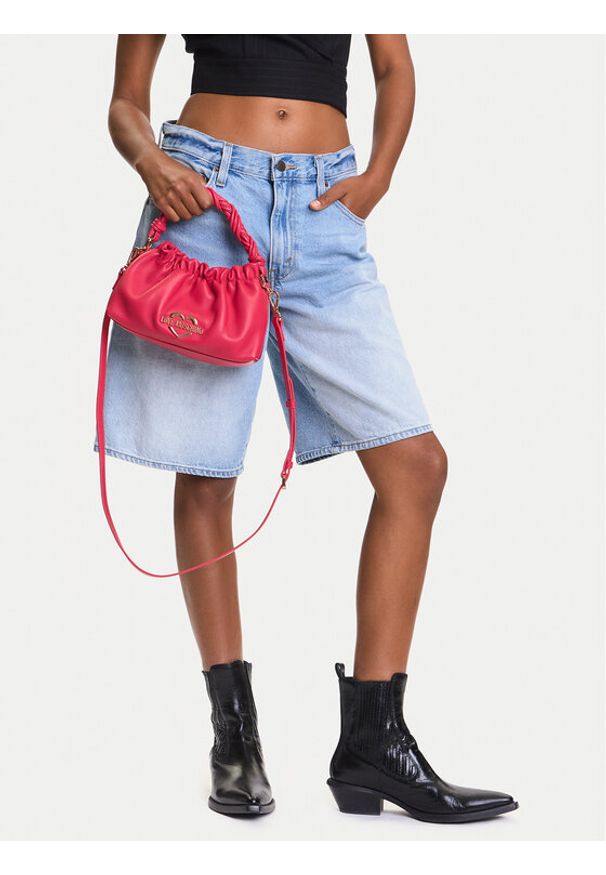 Love Moschino - LOVE MOSCHINO Torebka JC4310PP0MK1361A Różowy. Kolor: różowy. Materiał: skórzane