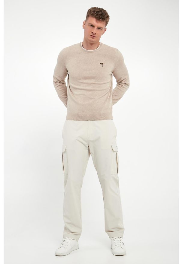 Aeronautica Militare - Sweter męski z logo AERONAUTICA MILITARE