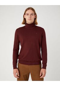 Wrangler - WRANGLER ROLL MĘSKI SWETER GOLF NECK KNIT W8D42PH45. Typ kołnierza: golf #1