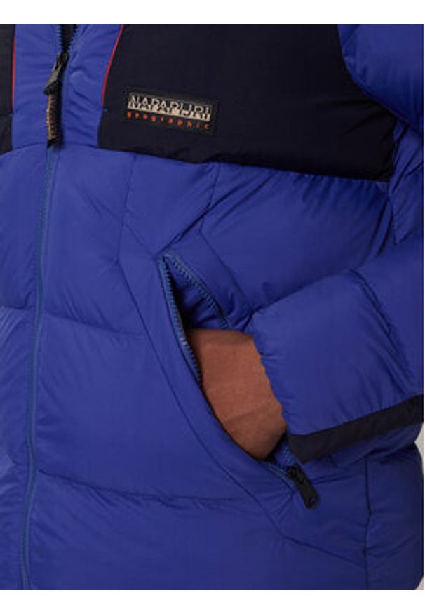 Napapijri Kurtka zimowa Moesa NP0A4I1R Niebieski Regular Fit. Kolor: niebieski. Materiał: syntetyk. Sezon: zima