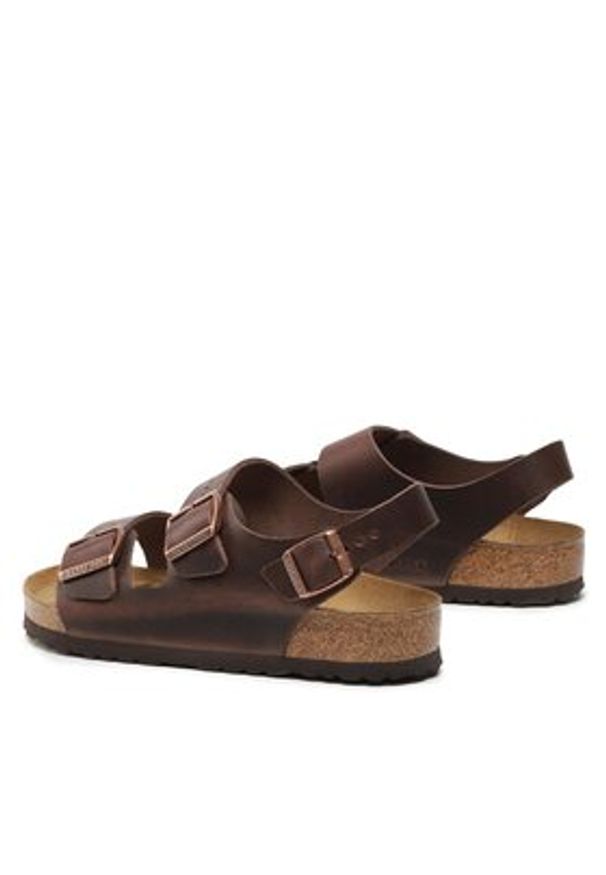 Birkenstock Sandały Milano 34871 Brązowy. Kolor: brązowy. Materiał: skóra