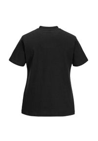 Portwest - T-shirt Damski Jeden Kolor. Kolor: czarny