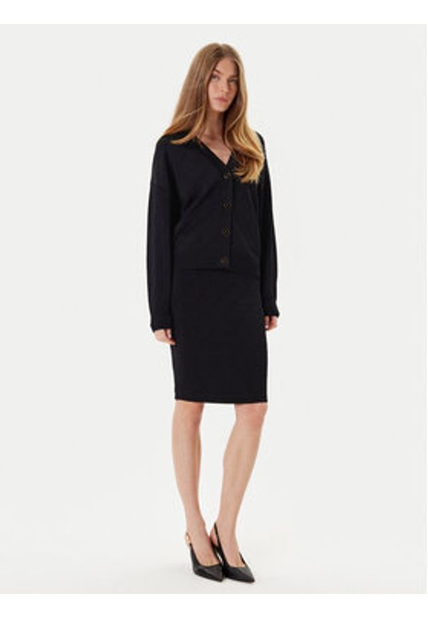 Marciano Guess Spódnica midi 5YGD29 5036Z Czarny Slim Fit. Kolor: czarny. Materiał: wiskoza