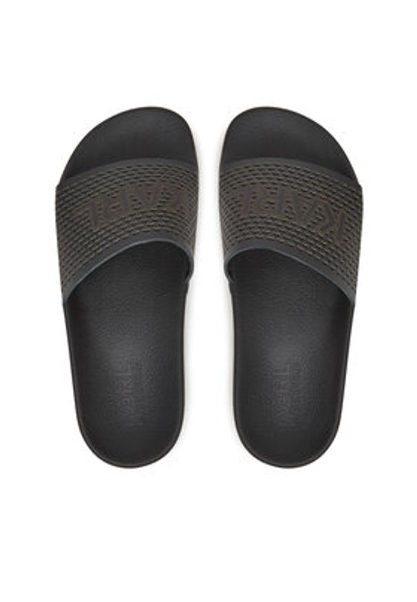Karl Lagerfeld - KARL LAGERFELD Klapki KL80915 Czarny. Kolor: czarny. Materiał: syntetyk