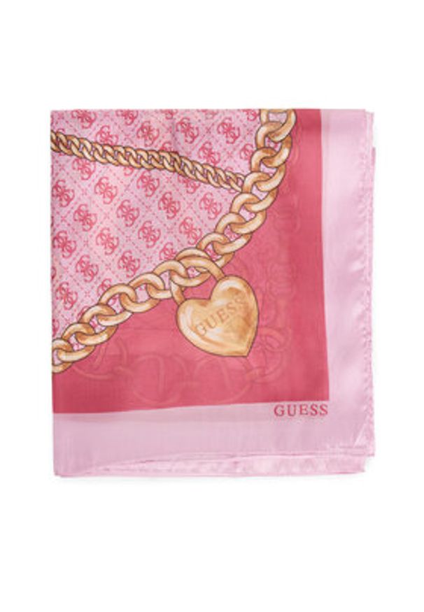 Guess Szal AW5339 POL03 Różowy. Kolor: różowy. Materiał: poliester, materiał