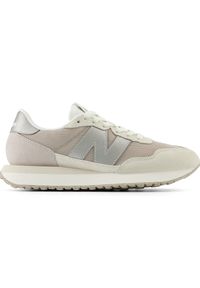 Buty damskie New Balance WS237MSB – beżowe. Kolor: beżowy. Materiał: guma, skóra, syntetyk, materiał, zamsz. Szerokość cholewki: normalna