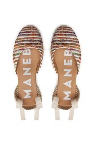 Manebi Espadryle Yucatan Low Wedge Espadrilles G 1.1 WL Kolorowy. Materiał: materiał. Wzór: kolorowy