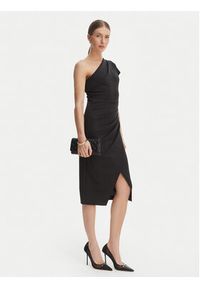Rinascimento Sukienka koktajlowa CFC0127793003 Czarny Slim Fit. Kolor: czarny. Materiał: syntetyk. Styl: wizytowy #3