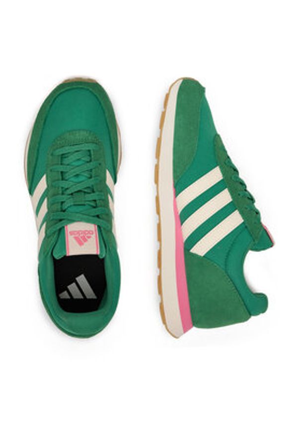 Adidas - adidas Sneakersy RUN 60S 3.0 JI4985 Zielony. Kolor: zielony. Materiał: materiał. Sport: bieganie