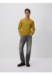 Reserved - Longsleeve z merceryzowanej bawełny - jasny zielony. Kolor: zielony. Materiał: bawełna. Długość rękawa: długi rękaw #1