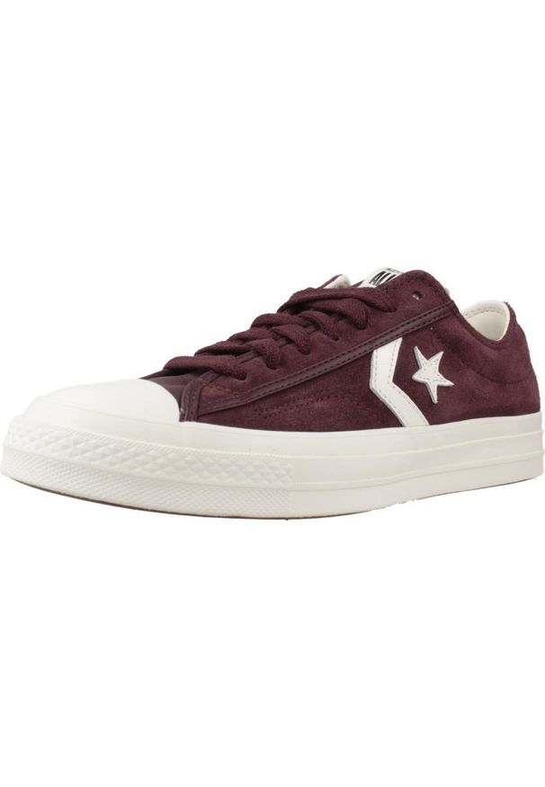 Buty Dorosły Converse Star Player 76 bordeaux. Kolor: czerwony. Materiał: tkanina, skóra