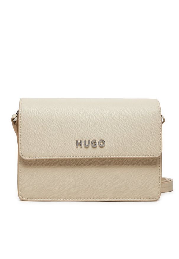 Hugo Torebka Chris Crossbody Fl R 50523179 Écru. Materiał: skórzane