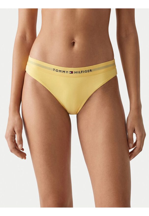 TOMMY HILFIGER - Tommy Hilfiger Dół od bikini UW0UW06363 Żółty. Kolor: żółty. Materiał: syntetyk