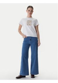 Marella T-Shirt Tema 2615971031 Biały Regular Fit. Kolor: biały. Materiał: bawełna #5