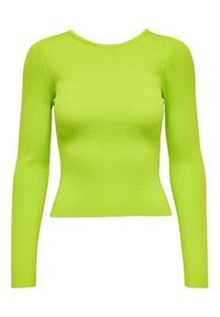 only - ONLY Sweter 15283423 Zielony Slim Fit. Kolor: zielony. Materiał: syntetyk, wiskoza #3