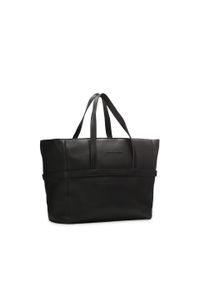 Kazar - Duża skórzana torba podróżna na ramię. Kolor: czarny. Materiał: skóra. Styl: elegancki, wakacyjny, klasyczny #4