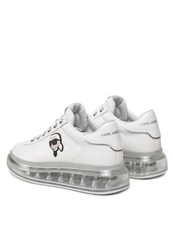 Karl Lagerfeld - KARL LAGERFELD Sneakersy KL62630N Biały. Kolor: biały. Materiał: skóra