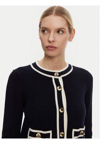 Luisa Spagnoli Kardigan Macori 58615 Czarny Slim Fit. Kolor: czarny. Materiał: wełna #3