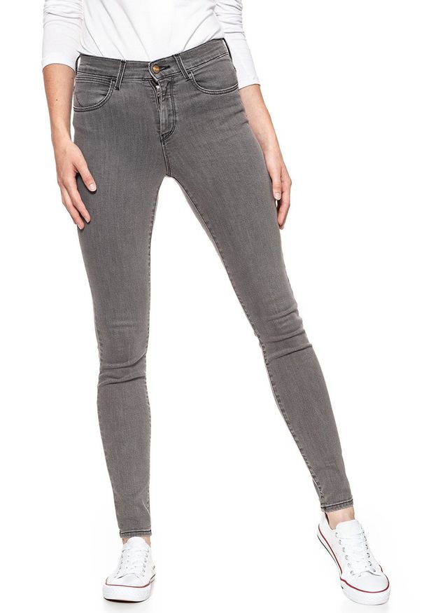 Wrangler - WRANGLER HIGH SKINNY CONCRETE PLAN W27HQG25P 112128112. Stan: podwyższony