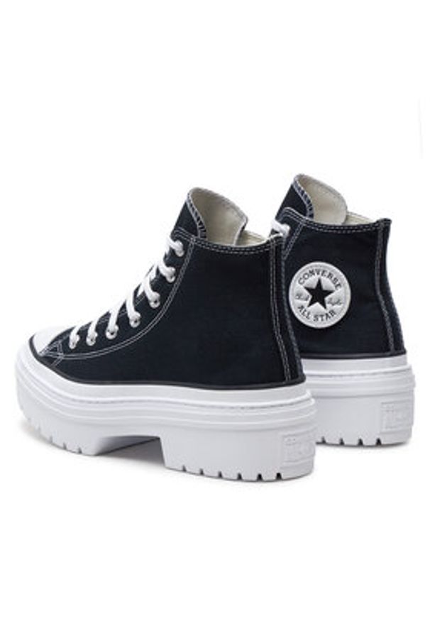 Converse Trampki Chuck Taylor All Star Lugged Heel Platform A08258C Czarny. Kolor: czarny. Materiał: materiał. Obcas: na platformie