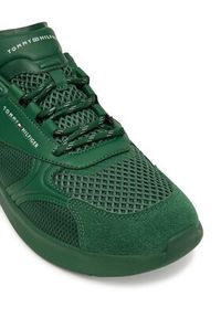 TOMMY HILFIGER - Tommy Hilfiger Sneakersy Lightweight Runner Monocolor FM0FM05928 Zielony. Kolor: zielony. Materiał: mesh #3