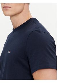 Tommy Jeans T-Shirt Classic DM0DM09598 Granatowy Regular Fit. Kolor: niebieski. Materiał: bawełna #4