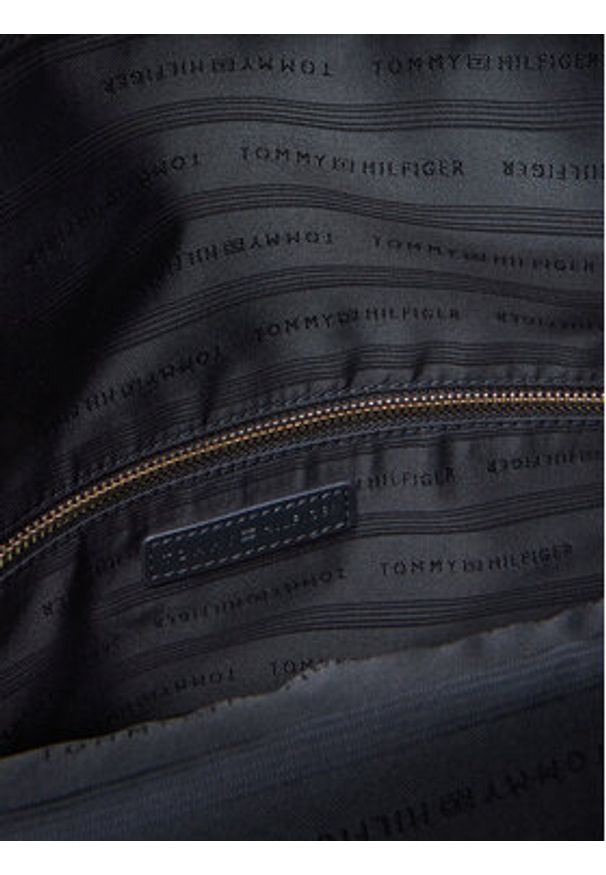 TOMMY HILFIGER - Tommy Hilfiger Torebka Th Logotape Med Crossover AW0AW17692 Granatowy. Kolor: niebieski. Materiał: skórzane