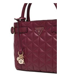 Guess Torebka Paisleigh HWQG98 83050 Bordowy. Kolor: czerwony. Materiał: skórzane #7