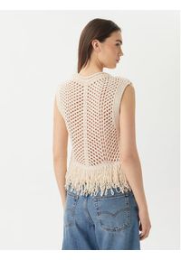 only - ONLY Top Kimmie 15365146 Beżowy Regular Fit. Kolor: beżowy. Materiał: syntetyk #5