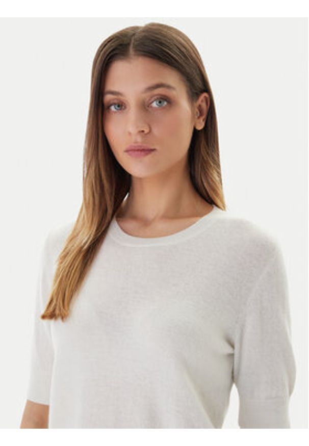 United Colors of Benetton - United Colors Of Benetton Sweter 1002D10D2 Beżowy Regular Fit. Kolor: beżowy. Materiał: wełna