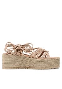 DeeZee Espadryle RT220681 Beżowy. Kolor: beżowy. Materiał: materiał #1