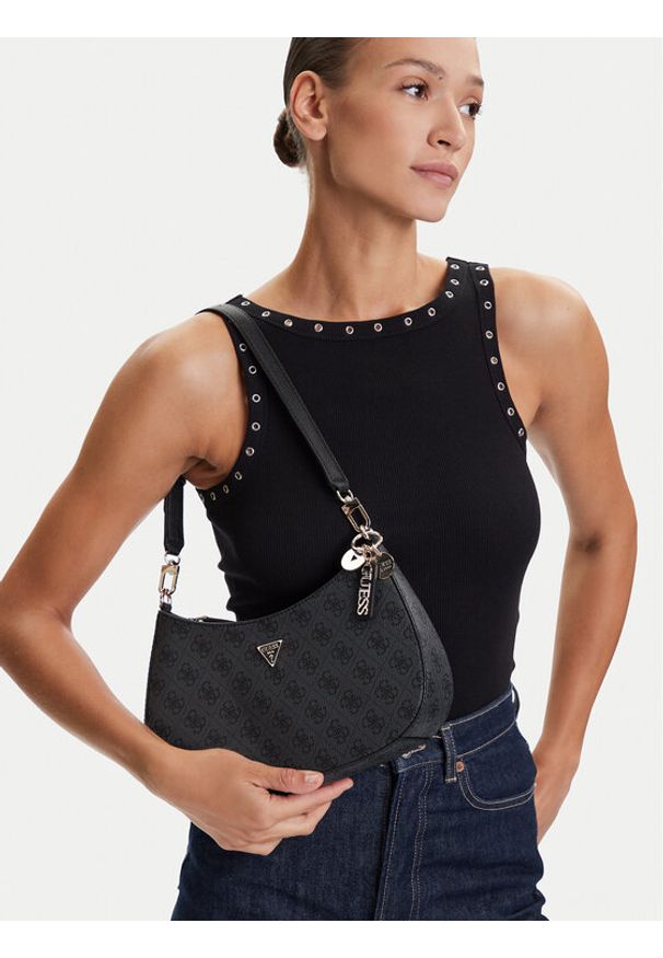 Guess Torebka 175341 Czarny. Kolor: czarny. Materiał: skórzane