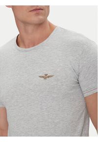 Aeronautica Militare T-Shirt AM1UTI003 Szary Regular Fit. Kolor: szary. Materiał: bawełna #5