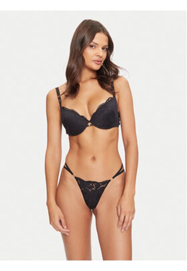 SELMARK - Selmark Stringi Federica 61100 Czarny. Kolor: czarny. Materiał: bawełna, syntetyk