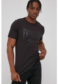 EVERLAST - Everlast T-shirt bawełniany kolor czarny z nadrukiem. Okazja: na co dzień. Kolor: czarny. Materiał: bawełna. Wzór: nadruk. Styl: casual